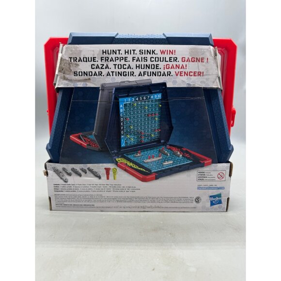 Battleship Strategy Board Game For Ages 7+ By Hasbro Gaming Portable Design READ - Picture 2 of 7